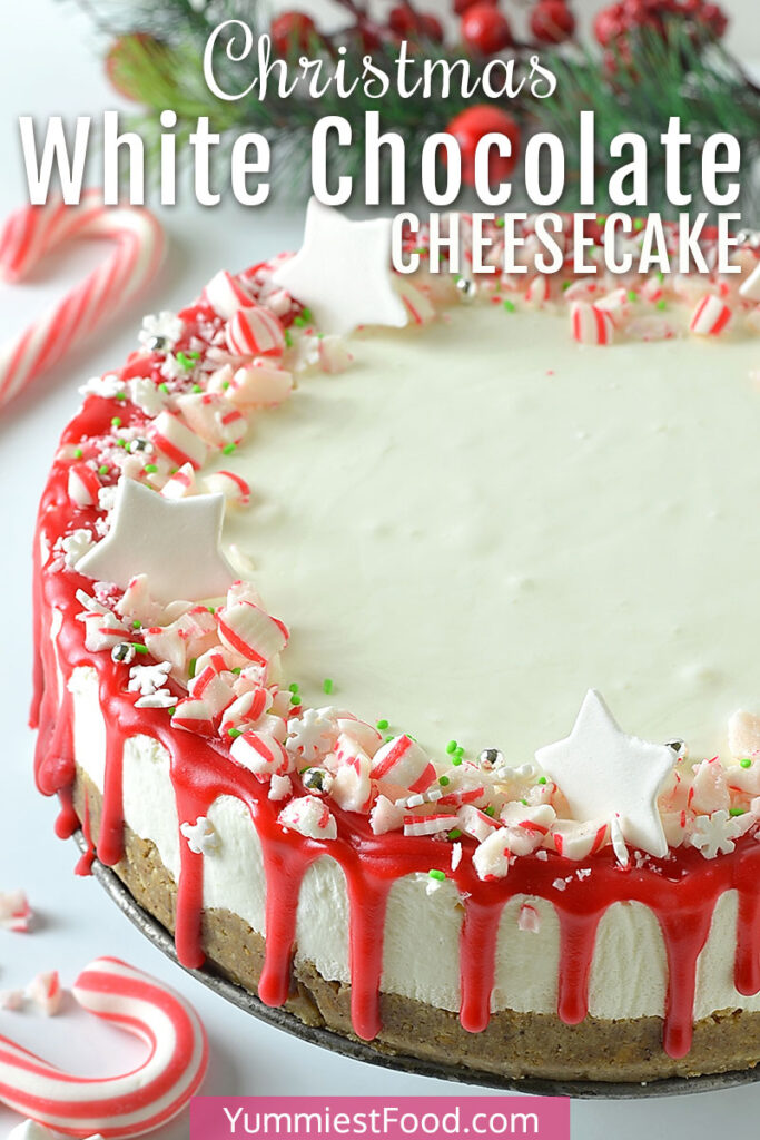Christmas White Chocolate Cheesecake