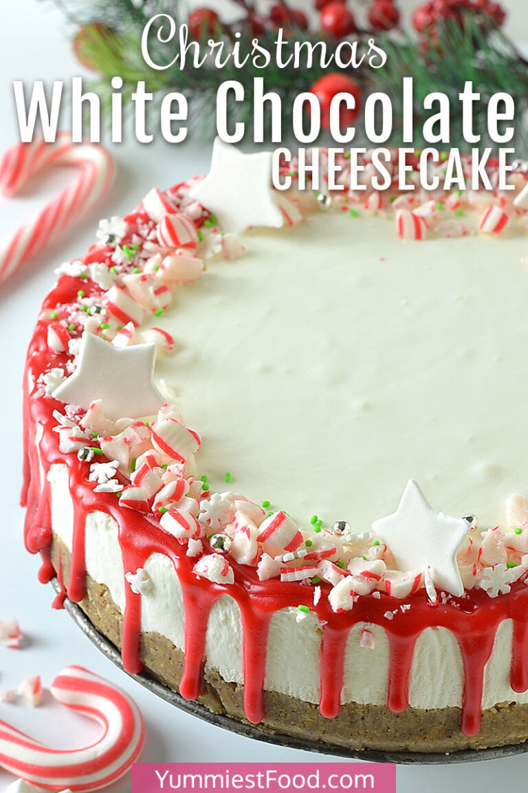 Christmas White Chocolate Cheesecake