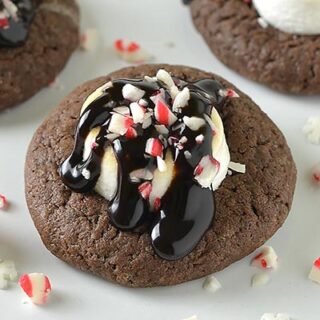 Peppermint Hot Chocolate Cookies Recipe - Featured Image