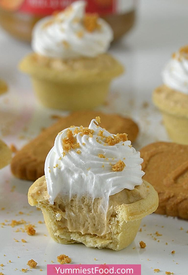 Lotus Biscoff Cheesecake Cookie Cups – Recipe from Yummiest Food Cookbook