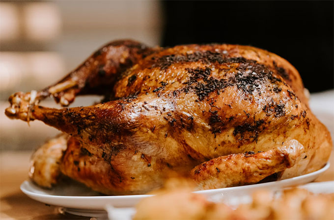 Gravy with CBD-infused turkey