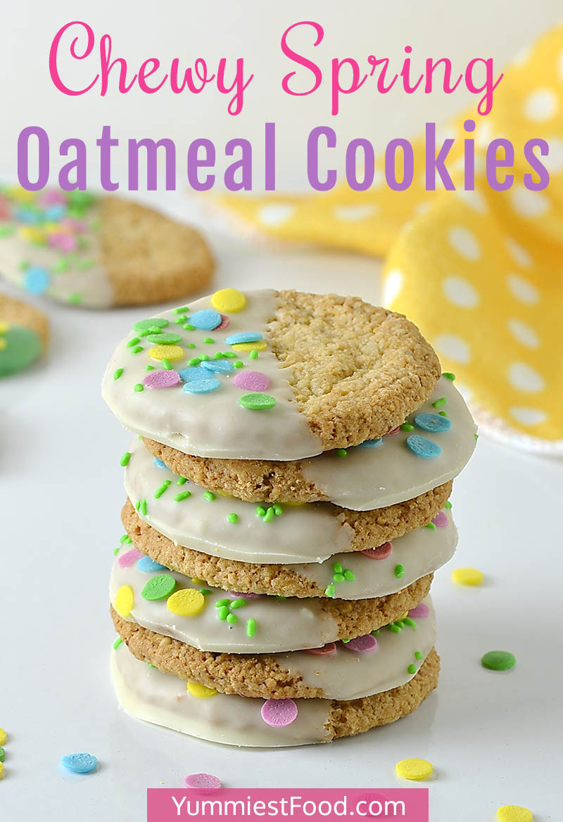 Chewy Spring Oatmeal Cookies