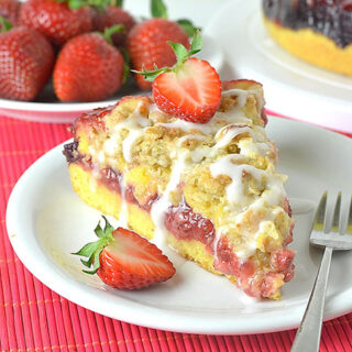 Strawberry Coffee Cake - Featured Image