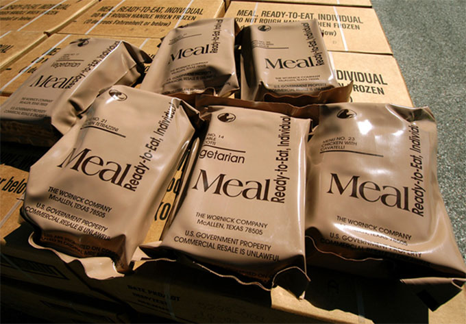 What do MRE foods look like