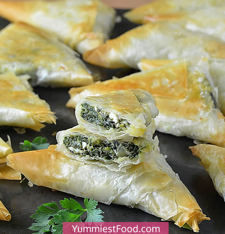 Spanakopita Triangles – Recipe from Yummiest Food Cookbook