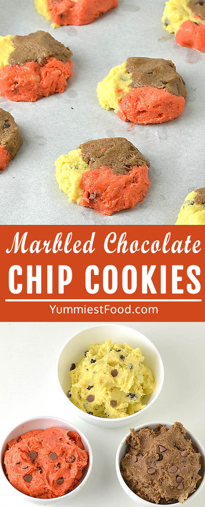 Delicious thick, soft, and chewy cookies combine the classic and the chocolate to create a beautiful marble effect. Simple and special dessert for Thanksgiving and the holiday season!