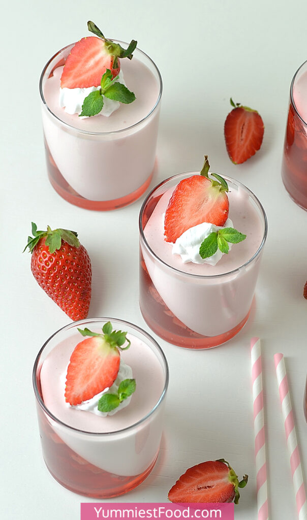 Strawberry Jell O Parfaits Recipe From Yummiest Food Cookbook