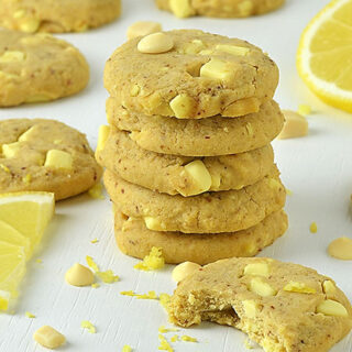 Lemon White Chocolate Cookies - Featured Image