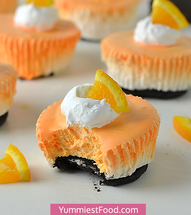 Orange Creamsicle Mini Cheesecakes