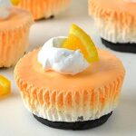 Orange Creamsicle Mini Cheesecakes - Featured Image