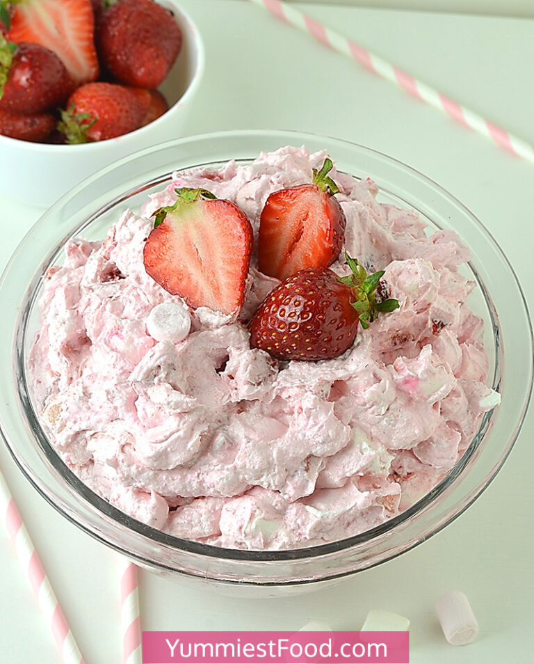 Strawberry fluff salad recipe from yummiest food cookbook