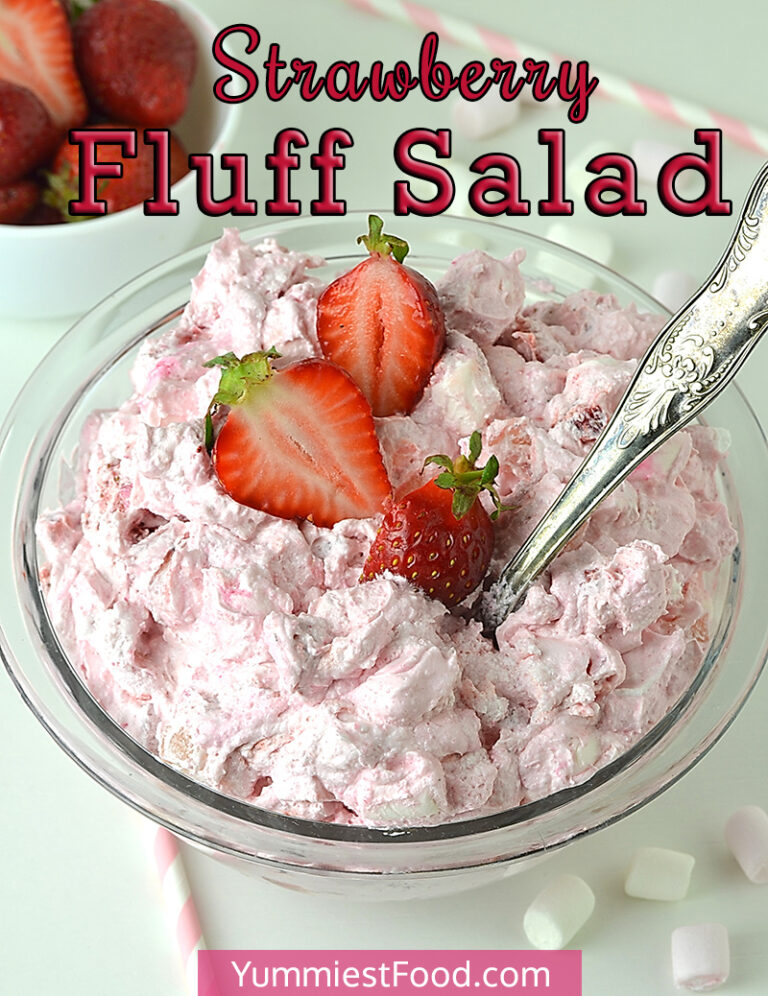Strawberry Fluff Salad Recipe from Yummiest Food Cookbook