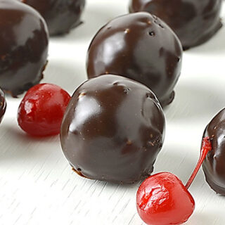 Chocolate Covered Cherry Brownie Bombs - Featured Image