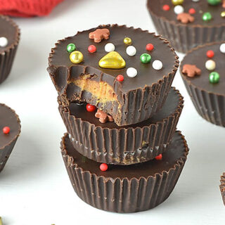Christmas Peanut Butter Cups - Featured Image