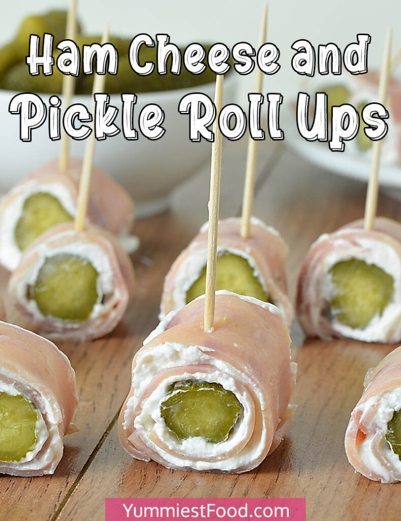 Ham Cheese and Pickle Roll Ups Recipe from Yummiest Food Cookbook