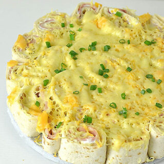 Ham and Cheese Tortilla Pull Apart - Featured Image