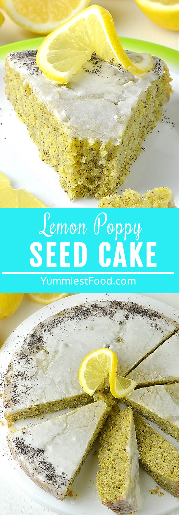 This Lemon Poppy Seed Cake is a tender, moist cake that’s full of lemon flavor and poppy seeds! It’s covered in a light lemon icing for a cake that’s perfect for lemon lovers! A delicious cake that is bursting with summer flavor, the most tasty and yummy dessert