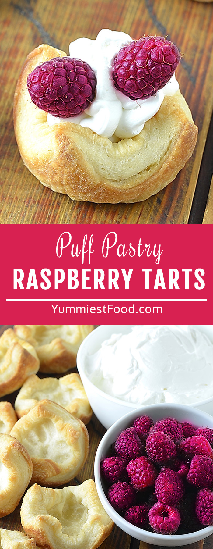 Puff-Pastry-Raspberry-Tarts-Long Pin