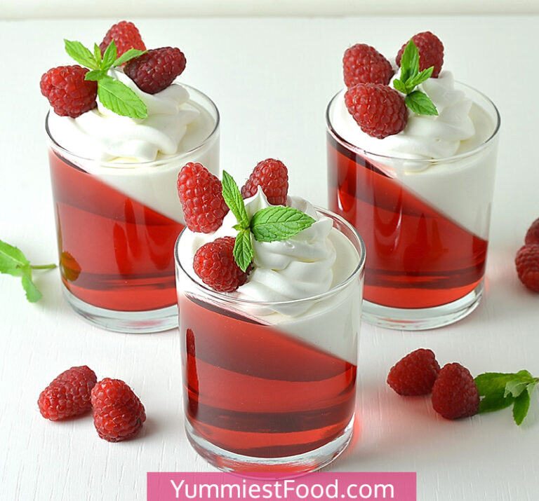 Raspberry Jello Parfaits Recipe from Yummiest Food Cookbook
