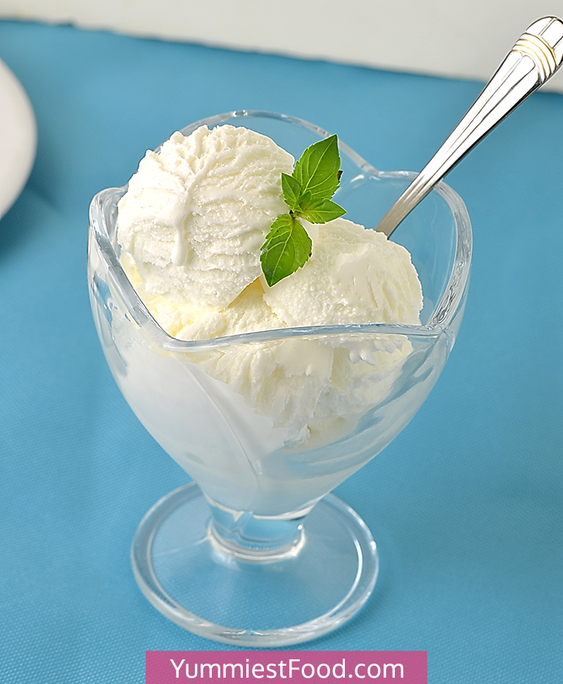 homemade vanilla ice cream 