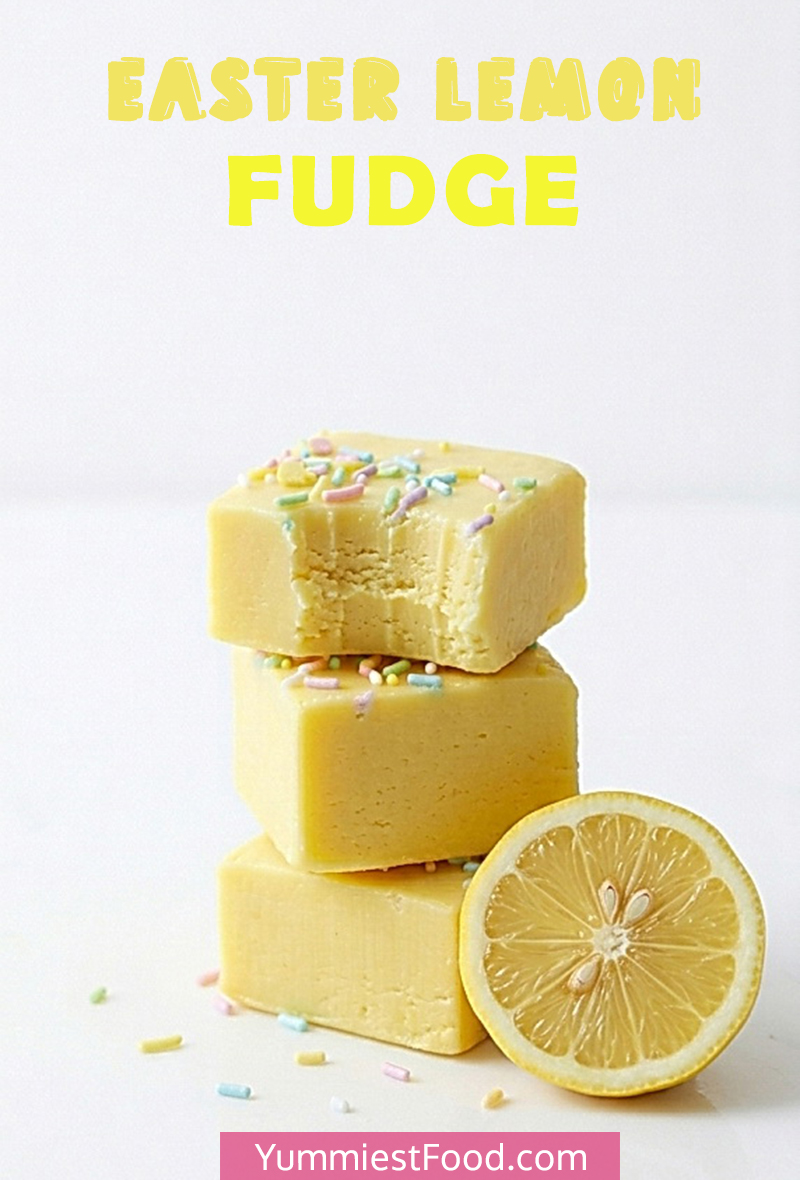 Easy Easter Lemon Fudge