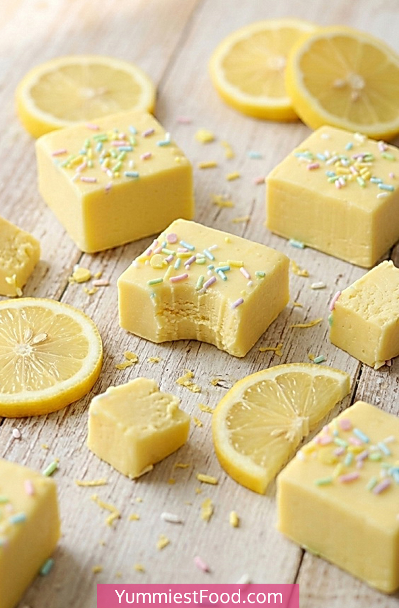 Easy Easter Lemon Fudge