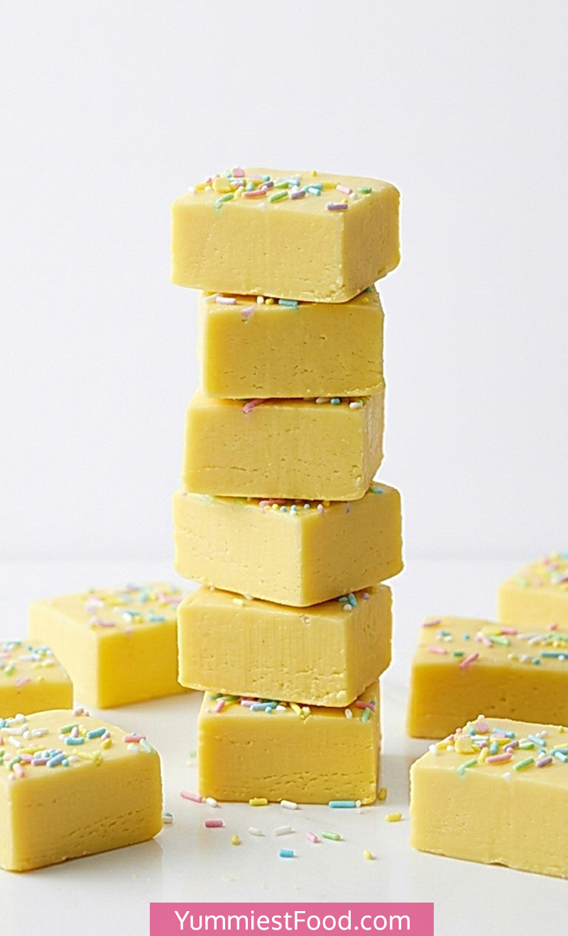 Easy Easter Lemon Fudge