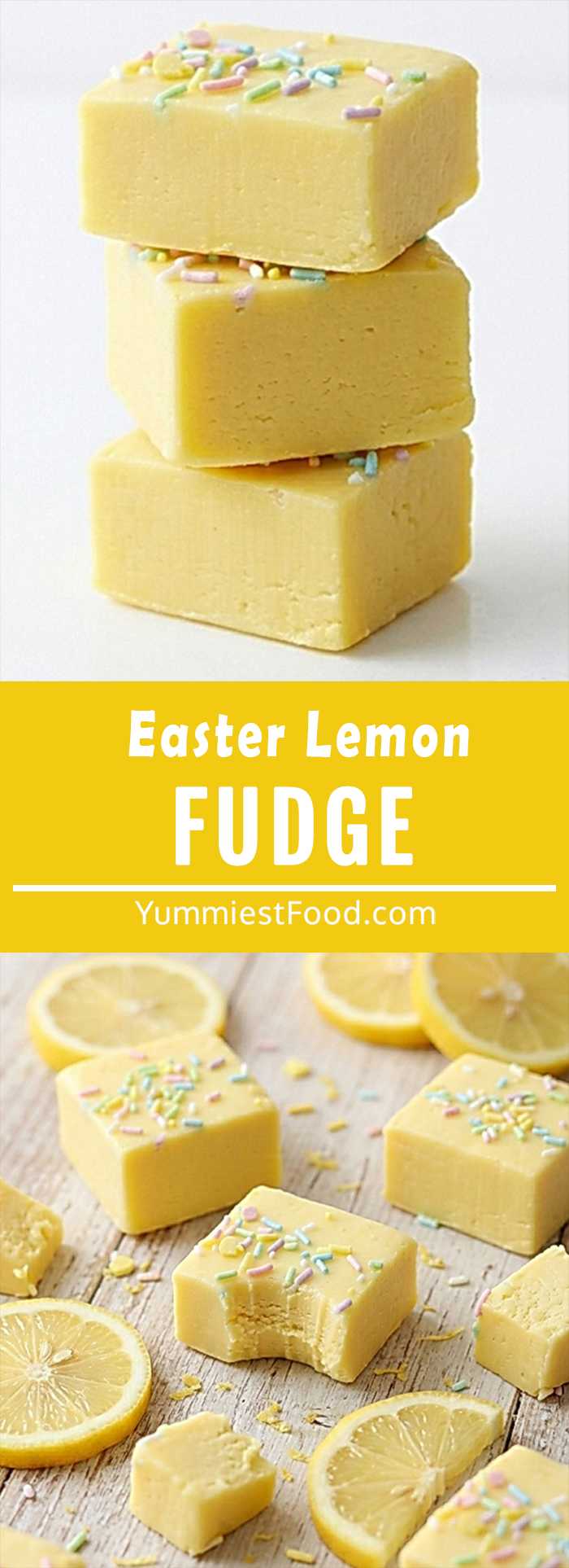 This Easter Lemon Fudge is a bright, creamy, no-bake dessert that’s perfect for spring celebrations. Made with just white chocolate chips and lemon frosting, it’s sweet, tangy, and melts in your mouth. Add colorful Easter sprinkles for a festive finish!